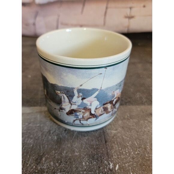 Ceramic horse Hound hunt mug cup decor - Picture 2 of 6
